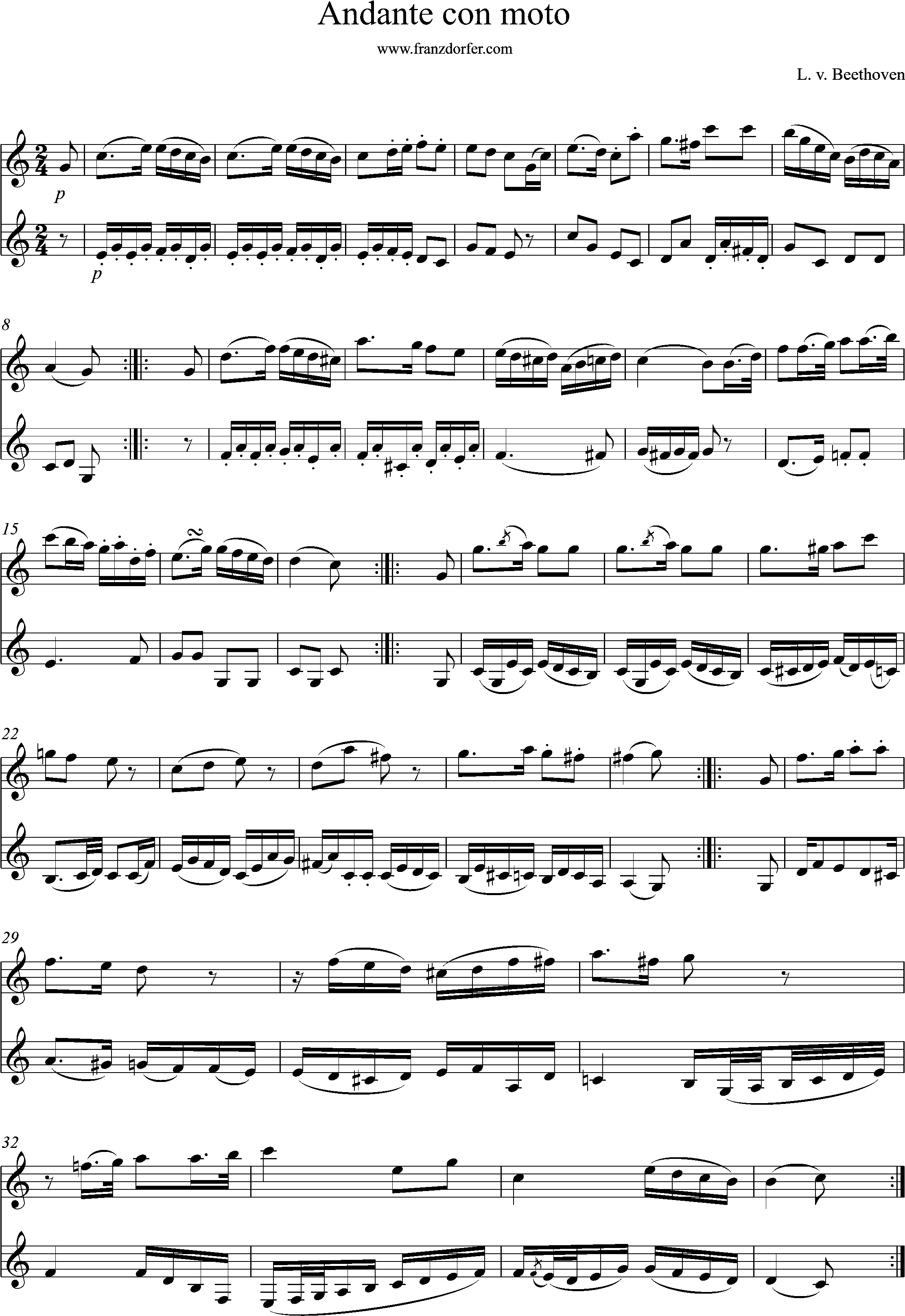 Clarinet Duo, L. v. Beethoven